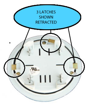 3 latches shown retracted